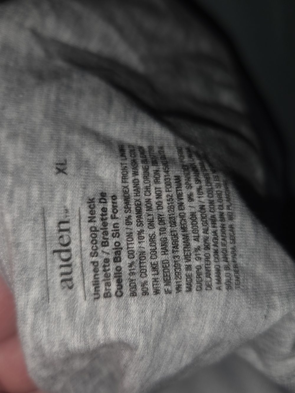 Auden Light Gray Heather Wireless Bralette - Picture 2 of 2